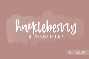 Huckleberry Font Font Download