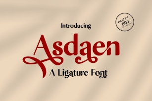 Asdaen Ligature Font Download