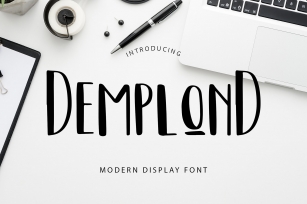DemplonD Display Font Font Download