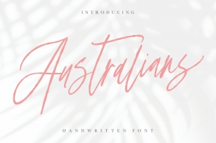 Australians - Handwritten Font Font Download