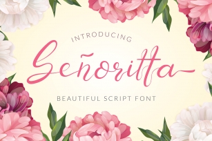 Senoritta - Beautiful Script Font Font Download