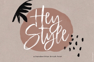 Hey Style - A Handwritten Brush Font Font Download