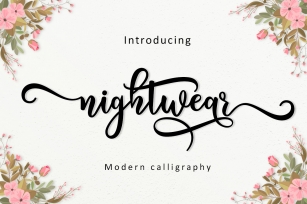 Nightwear Script Font Download
