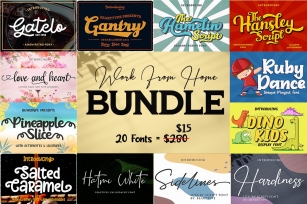 Work From Home Bundle Font Download