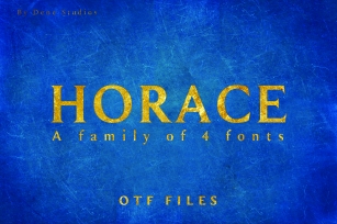 HORACE, A Strong Serif Type Font Download