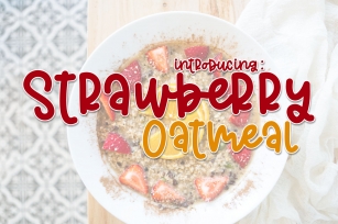 Strawberry Oatmeal Font Download