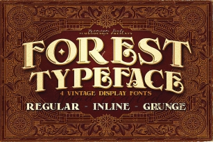 Forest - Display Font Font Download