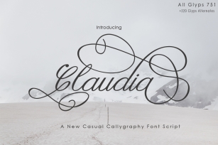 Claudia Calligraphy Font Download