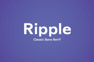 Ripple- Classic Sans Serif Font Download