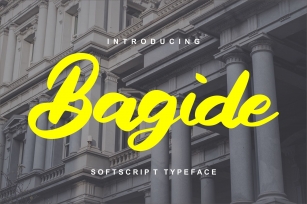 Bagide | Softscript Typeface Font Download