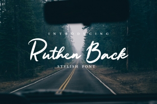 Ruthen Back - Stylish Font Font Download