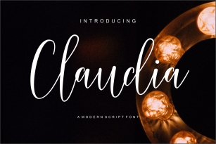 Claudia Modern Script Font Download