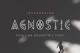 Agnostic - Thin Line Geometric Font Font Download
