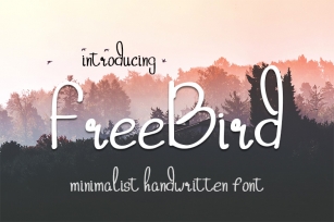 freebird handwritten font Font Download