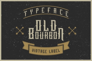 Old Bourbon label font Font Download