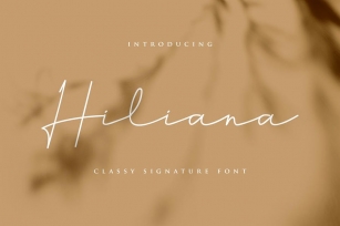 Hiliana YP Signature Font Font Download
