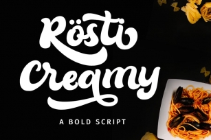 Rösti Creamy - Bold Script Font Font Download