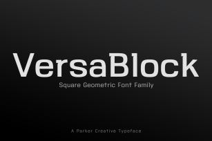 VersaBlock Sharp Geometric Font Font Download