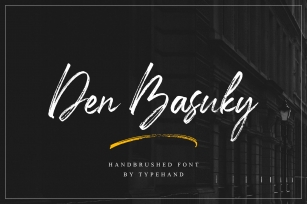 Den Basuky - Rustic Brush Font Font Download