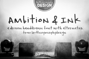 Ambition & Ink Font Download