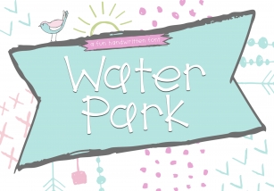 Water Park - A Cute Handwritten Font Font Download