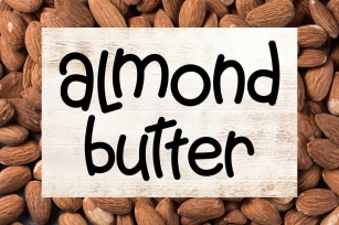 Almond Butter - A Creamy Fun Font Font Download