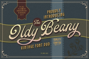 Oldy Beany Font Duo with Extras Font Download