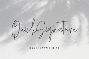 QuickSignature Font Download