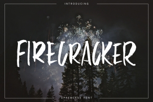 Firecracker - uppercase font Font Download