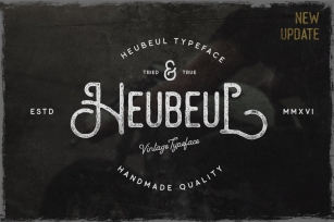 Hebeul Vintage Typeface Font Download