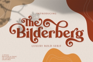 Bilderberg | Luxury Bold Serif Font Download