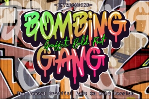 BOMBING GANG GRAFFITI BOLD FONT Font Download