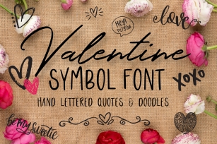 Valentine Symbols Font Font Download
