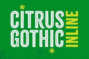 Citrus Gothic Inline Font Font Download