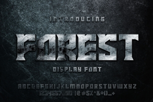 FOREST display font Font Download