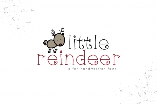 Little Reindeer - A Cute Handwritten Font Font Download