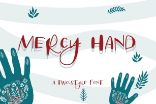Mercy Hand - a two-style handwritten font Font Download
