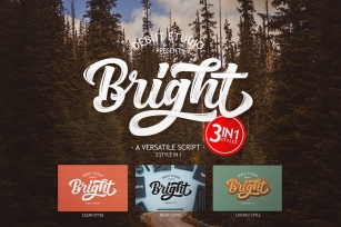Bright Script (Fonts Trio) Font Download