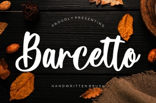 Barcetto Handwritten Brush Font Download