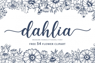 Dahlia Handlettering Font Font Download
