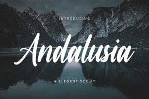 Andalusia  A Elegant Script Font Font Download