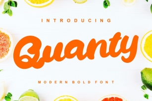 Quanty | Modern Script Bold Font Font Download