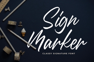 Sign Marker - Classy Signature Font Font Download