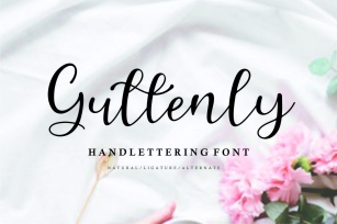 Guttenly  handlettering font Font Download