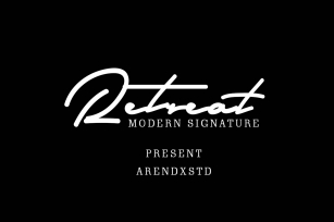 Retreat Modern Signature Font Download