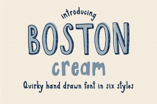 Boston Cream Font Family Font Download