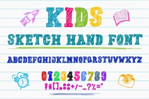 Kids Sketch Hand Font Font Download