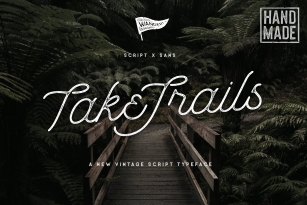 Take Trails Script Sans Typeface Font Download