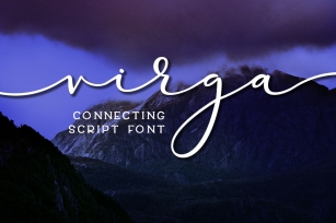 Virga - connecting script font Font Download