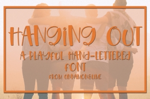 Hanging Out - A Playful Hand-Lettered Font Font Download